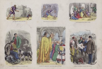 Çekici Resimli Kitaptan Sayfa (renkli gravür) by English School