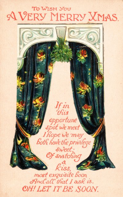 Perde Çifti, Noel Kartı by English School