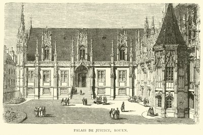 Adalet Sarayı, Rouen, Aralık 1870 by English School