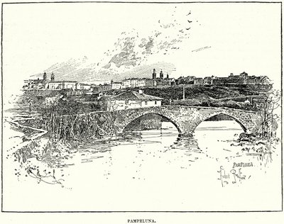 Pampeluna (gravür) by English School