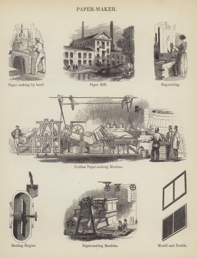Kağıtçı (gravür) by English School