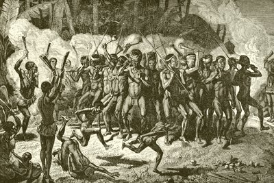 Papua savaş dansı by English School