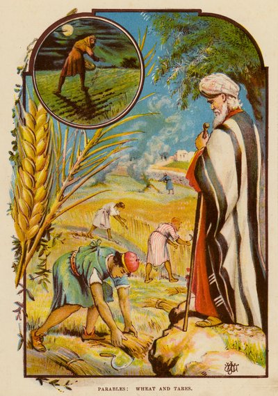 Meseller, Buğday ve Dara (renkli taş) by English School