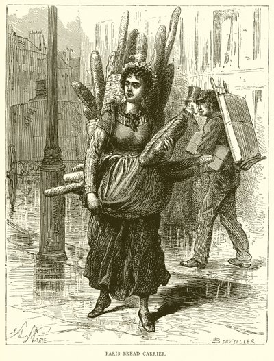 Paris Ekmek Taşıyıcı by English School