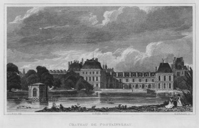 Paris, Château De Fontainebleau (gravür) by English School