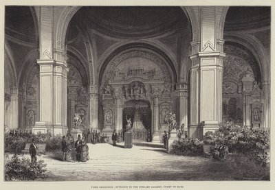 Paris Sergisi, Güzel Sanatlar Galerisi Girişi, Champ de Mars (gravür) by English School
