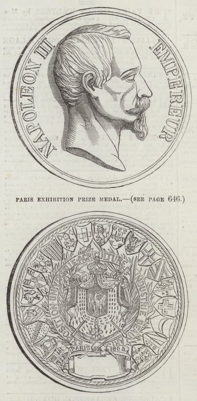 Paris Sergi Ödülü Madalyası (gravür) by English School