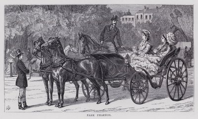 Park Phaeton (gravür) by English School