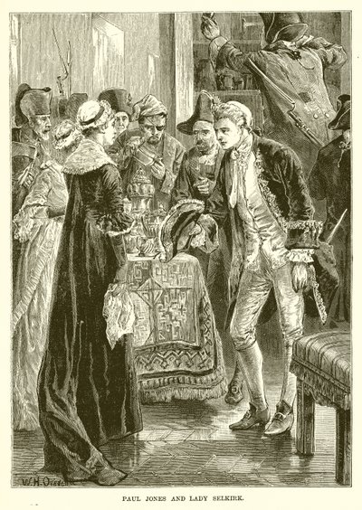 Paul Jones ve Leydi Selkirk by English School