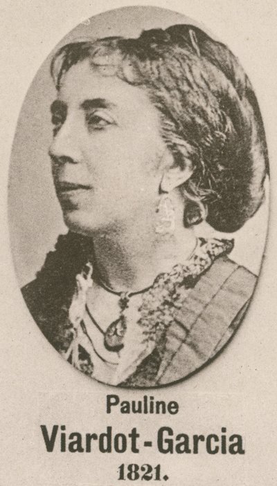 Pauline Viardot-Garcia (gravür) by English School