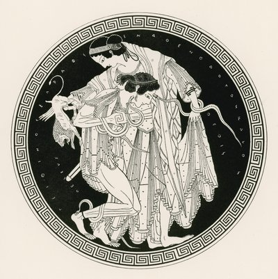 Peleus ve Thetis (gravür) by English School