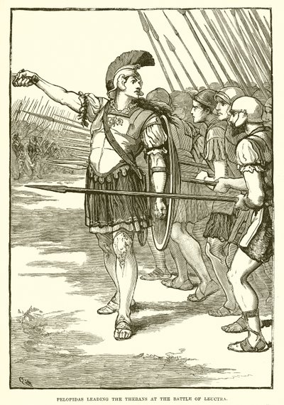 Pelopidas, Leuctra savaşında Thebans