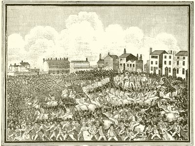 Peterloo katliamı by English School