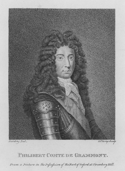 Philibert Comte de Grammont (gravür) by English School