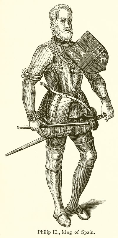 Philip II, İspanya Kralı by English School