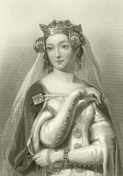 Hainault Philippa, kral Edward III eşi by English School