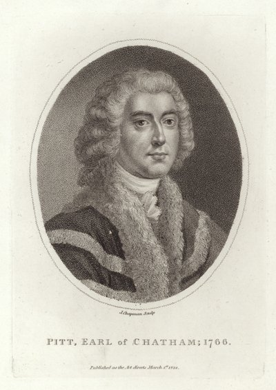 Pitt, Chatham Kontu, 1766 by English School