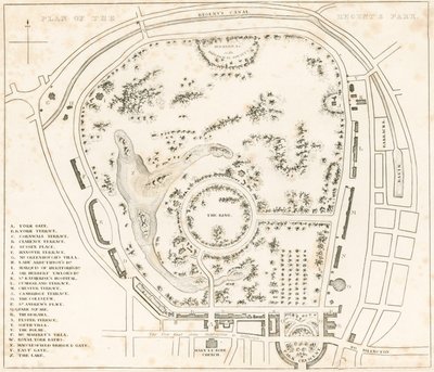 Regents Park Planı, Londra by English School