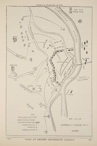 Sobraon Muharebesi Planı, 10 Şubat 1846, Cassell