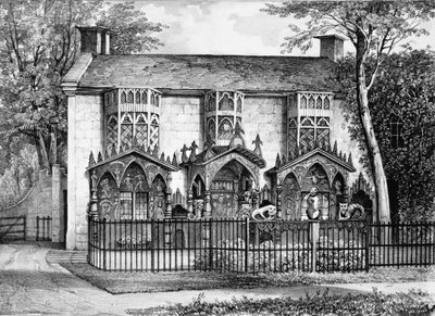 Plas Newydd, Llangollen, Galler yakınlarında, Lady Eleanor Butler ve Miss Ponsonby