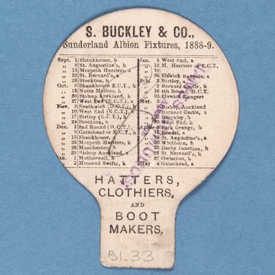 Albion, Şapkalar için Buckley oyna by English School