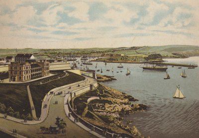 Plymouth: Biyoloji Enstitüsü ve Cattewater (renkli taş) by English School