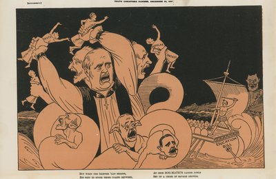 Siyasi karikatür by English School