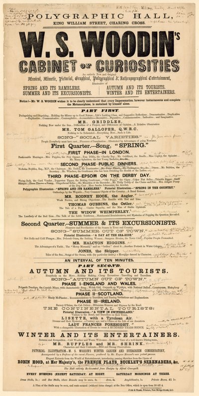Basım Salonu, Kral William Caddesi, Charing Cross. Reklamcılık by English School