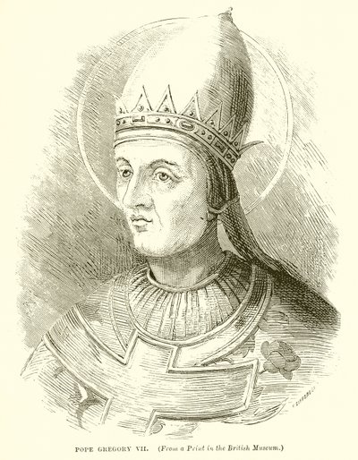 Papa Gregory VII by English School