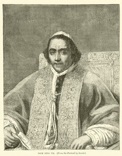 Papa Pius VII (gravür) by English School