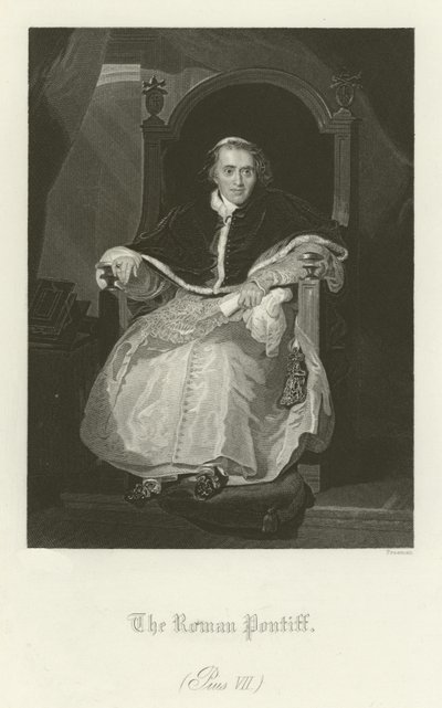 Papa Pius VII by English School