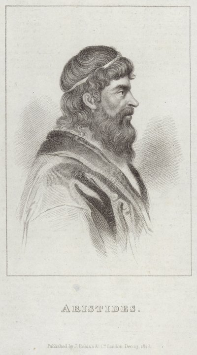 Aristides portresi by English School