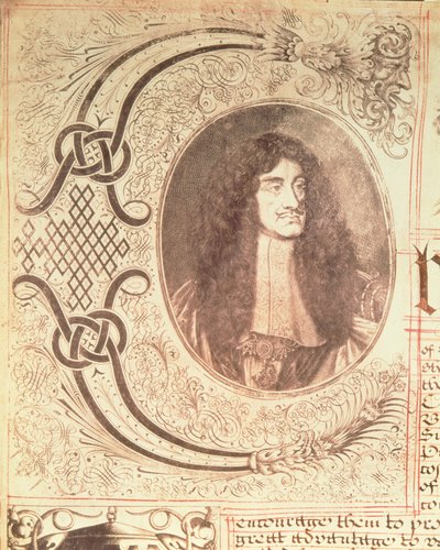 Portrett af Charles II úr skipulagsskrá Hudson