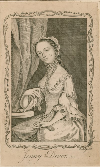 Jenny Dalgıç Portresi by English School