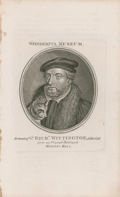 Sir Richard Whittington ve kedisinin portresi by English School