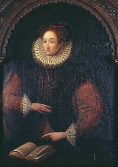 Elizabeth I (1533-1603) olduğuna inanılan bir Hanımefendinin Portresi, c.1580 by English School