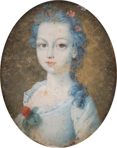 Bir bayanın portresi, muhtemelen Margaret, Cork Kontesi (1710-1758), c.1705-58 (tuval üzerine yağlı boya) by English School
