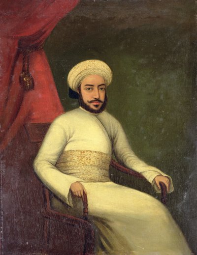bir adamın portresi by English School