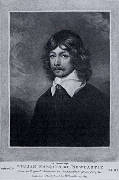 Newcastle Markisinin Portresi, Richard Earlom ve Charles Turner tarafından 