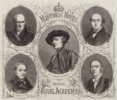 Kraliyet Akademisi başkanlarının portreleri by English School