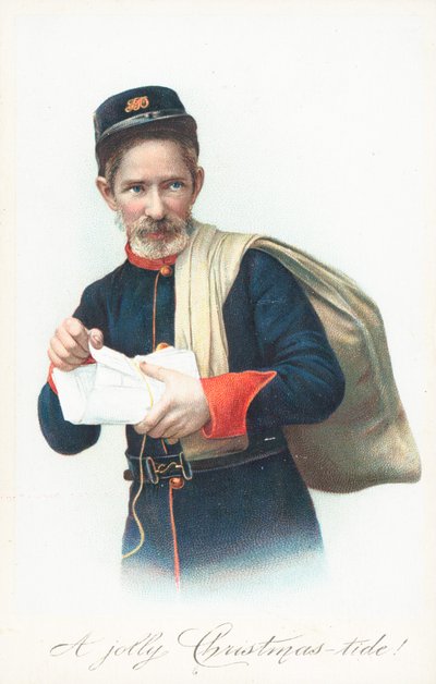Postacı çuval, Noel kartı by English School