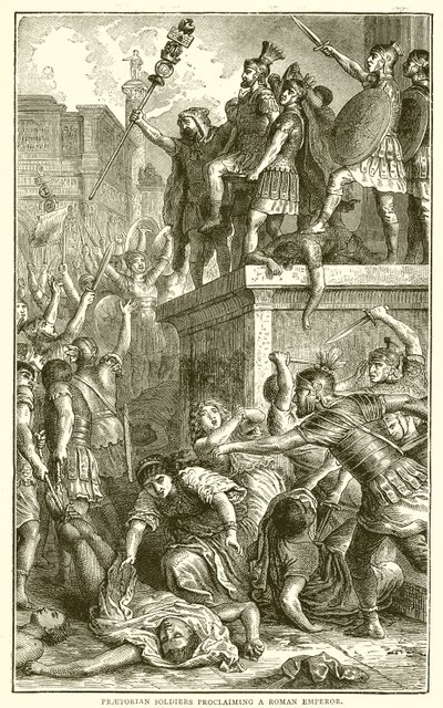 Roma İmparatoru İlan Eden Praetorian Askerleri by English School