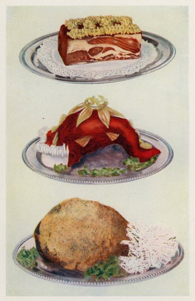 Sıkıştırılmış Sığır Eti; Sırlı Öküz Dili; Haşlanmış Jambon (renkli lito) by English School