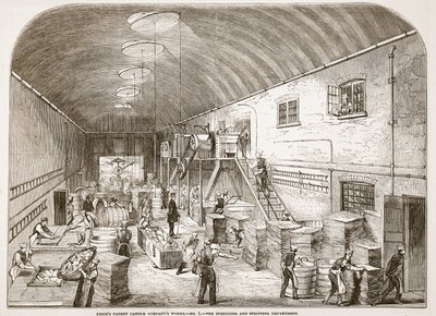 Fiyatlar Patent Candle Companys Works, No.1: The Spread and Stripping Department, The Illustrated London News, 1849 by English School
