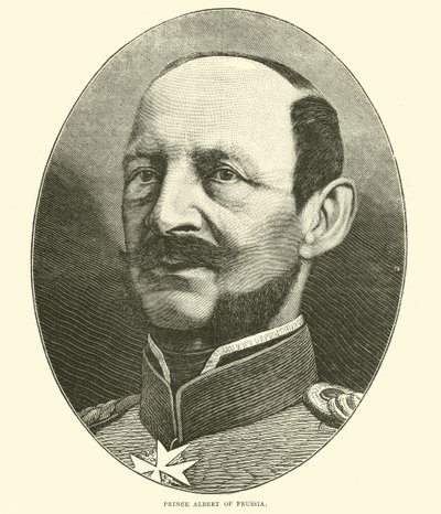 Prusya Prensi Albert, Ekim 1870 by English School