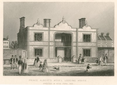 Prince Alberts Model Lojman Evi, Büyük Sergi, 1851 by English School