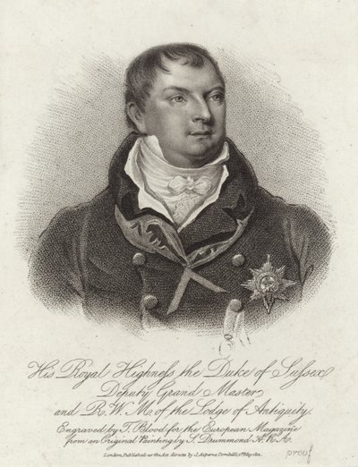 Prens Augustus Frederick, Sussex Dükü by English School
