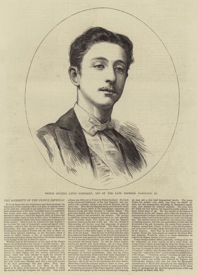 Prens Eugene Louis Napoleon, Geç İmparator Napolyon III
