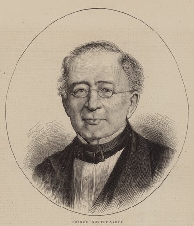 Prens Gortchakoff (gravür) by English School