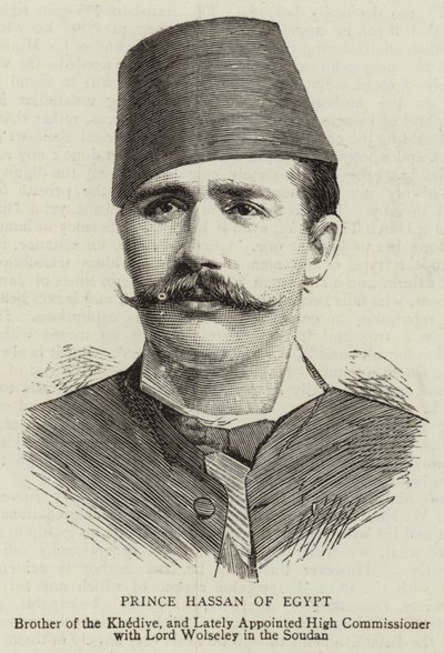 Mısır Prensi Hassan (gravür) by English School